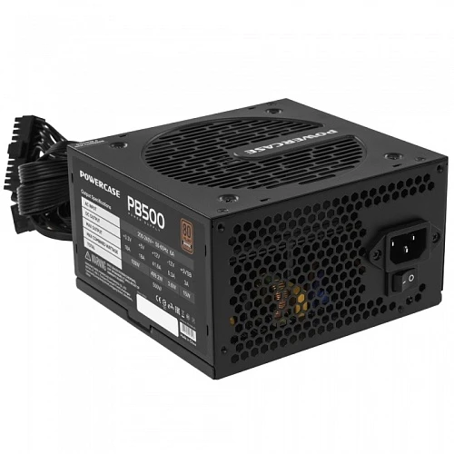 Блок питания PowerCase PB500 черный, PS-500B-DC