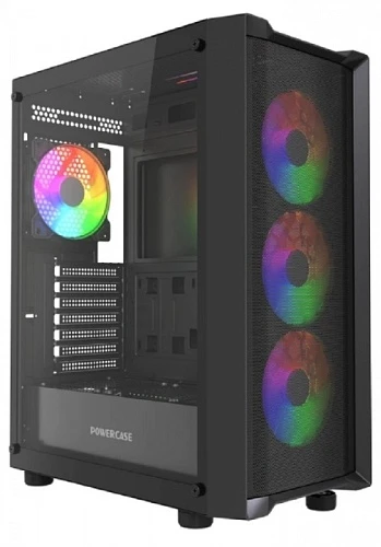 Корпус PowerCase Mistral EA19 черный, Mid-Tower