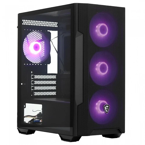 Корпус MSI MAG FORGE M100R черный, Mini-Tower