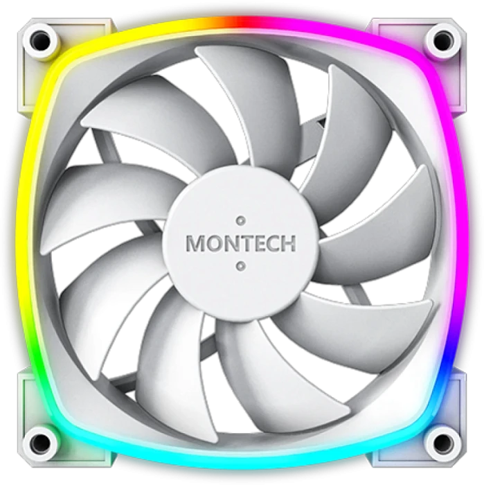 Комплект вентиляторов Montech AX120 белый, AX120W3P