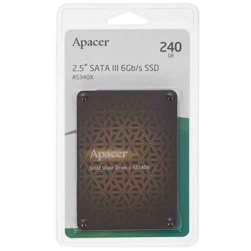 SSD накопитель Apacer AS340X 240Gb 2.5" SATA, AP240GAS340XC-1