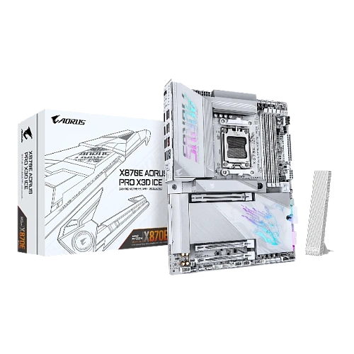 Мат. плата Gigabyte X870E AORUS PRO X3D ICE, AM5