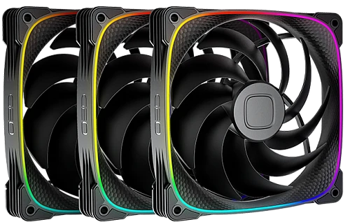 Комплект вентиляторов Geometric Future Squama 2503B-14 черный, 1F2503B314000