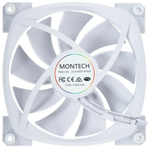 Вентилятор Montech AX 140 PWM белый,AX140W