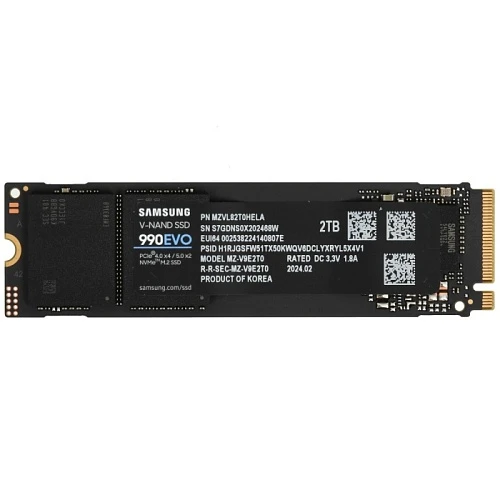 SSD накопитель Samsung 990 EVO 2Tb M.2 NVMe, MZ-V9E2T0BW