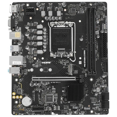Мат. плата MSI PRO B760M-E DDR4, LGA 1700