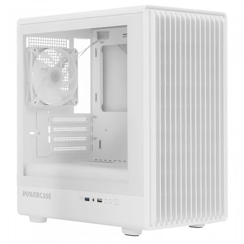 Корпус PowerCase Mistral Micro C4W ARGB белый, Mini-Tower