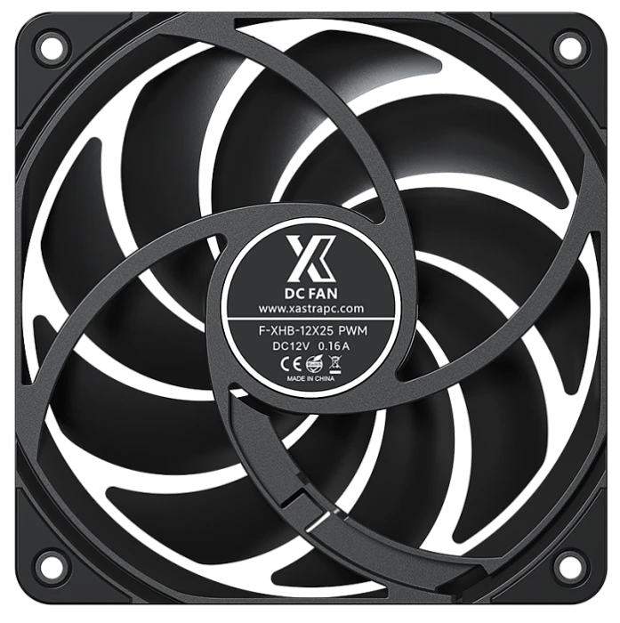 Реверсный вентилятор XASTRA FB120 reverse черный, FB120-1BA-SRX