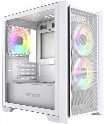 Корпус PowerCase Alisio Micro Z3W ARGB V2 белый, Mini-Tower