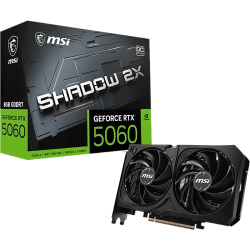 Видеокарта MSI GeForce RTX 5060 SHADOW 2X OC MAX 8Gb