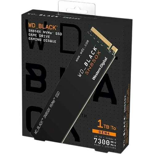 SSD накопитель WD Black SN850X 1Tb M.2 NVMe, WDS100T2X0E