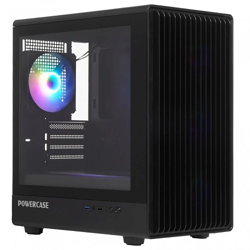 Корпус PowerCase Mistral Micro C4B ARGB черный, Mini-Tower