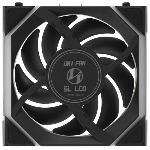 Реверсный вентилятор LIAN LI UNI FAN SL WIRELESS LCD 120 Reverse Blade черный, G99.12RSLLCD1W1B.R0