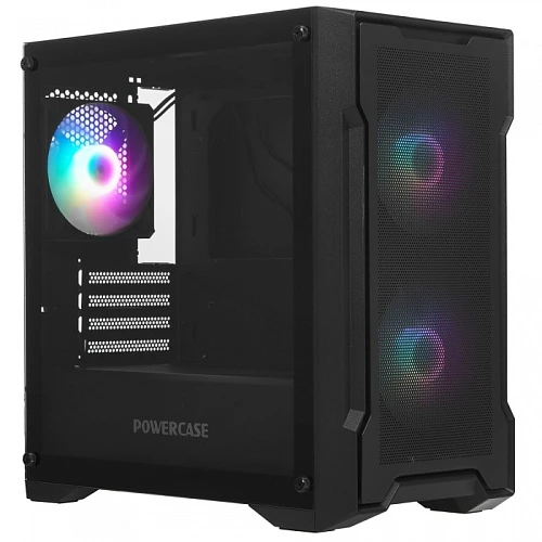 Корпус PowerCase Mistral Micro X3B черный, Mini-Tower