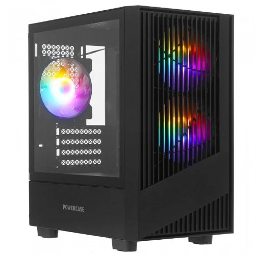 Корпус PowerCase Mistral Micro A12B черный, Mini-Tower