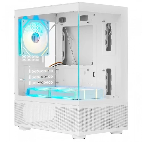 Корпус 1STPLAYER MIKU Mi2-A ARGB белый, Mini-Tower