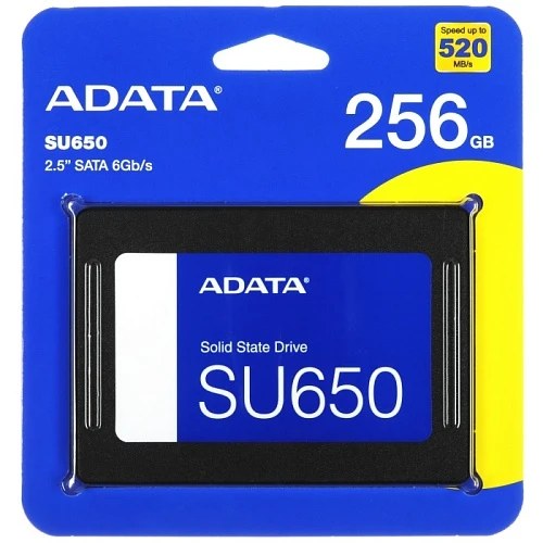 SSD накопитель ADATA SU650 256Gb 2.5" SATA, ASU650SS-256GT-R