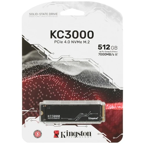 SSD накопитель Kingston KC3000 512Gb M.2 NVMe, SKC3000S/512G
