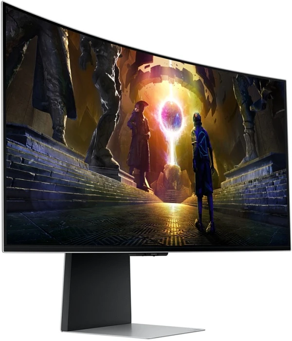 Монитор Samsung Odyssey G8 G85SD S34DG852SI, 34", серебристый