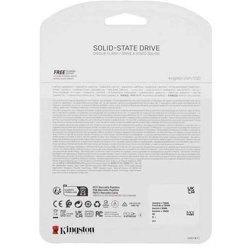 SSD накопитель Kingston NV3 500Gb M.2 NVMe, SNV3S/500G