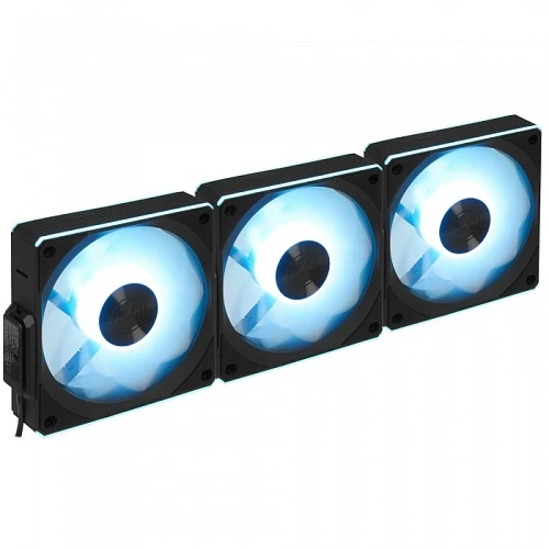 Комплект реверсных вентиляторов LIAN LI UNI FAN CL WIRELESS 120-3 BLACK REVERSE BLADE черный, G99.12RCL1W3B.R0