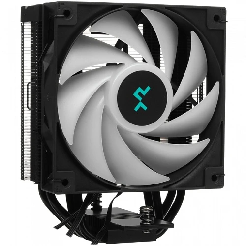 Кулер DEEPCOOL AG400 DIGITAL BK ARGB черный, R-AG400-BKADMN-G-1