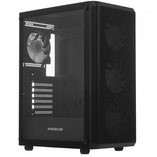 Корпус PowerCase Mistral EA22 черный, Mid-Tower