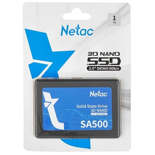 SSD накопитель Netac SA500 1Tb 2.5" SATA, NT01SA500-1T0-S3X