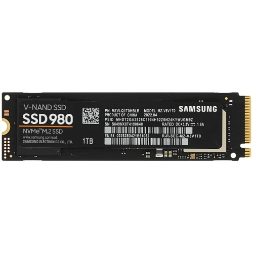 SSD накопитель Samsung 980 1Tb M.2 NVMe, MZ-V8V1T0BW