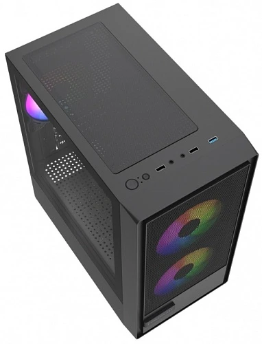 Корпус PowerCase Mistral SM02 черный, Mini-Tower