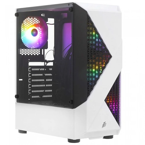 Корпус 1STPLAYER FIREROSE F3-A белый, Mid-Tower