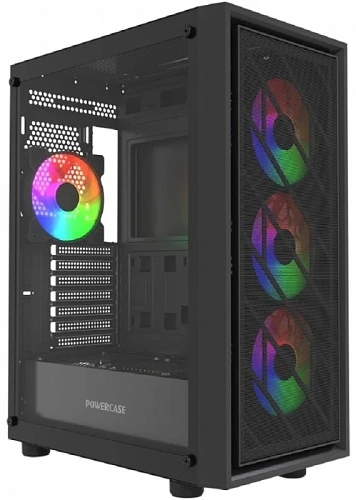 Корпус PowerCase Mistral EA16 черный, Mid-Tower