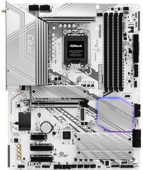 Мат. плата ASRock Z890 Pro RS WiFi White, LGA 1851