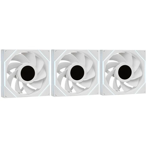 Комплект реверсных вентиляторов LIAN LI UNI FAN TL LCD WIRELESS 120-3 REVERS белый, G99.12RTLLCD1W3W.R0