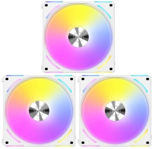 Комплект вентиляторов LIAN LI UNI FAN AL V2 белый, G99.12ALV23W.R0