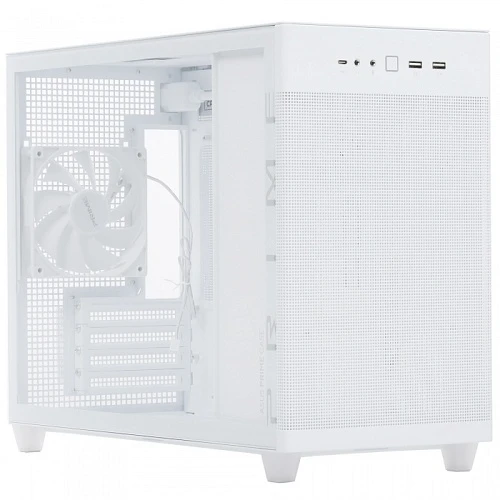 Корпус ASUS ​Prime AP201 TG белый, Mini-Tower