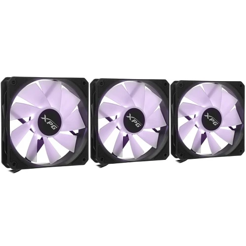 Комплект реверсных вентиляторов ADATA XPG VENTO R 120 ARGB PWM черный, VENTOR120ARGBPWM3C-BKCWW