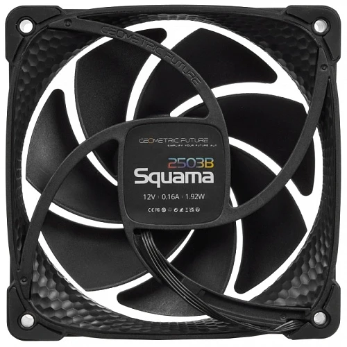 Вентилятор Geometric Future Squama 2503B Single Pack черный, 1F2503B112001