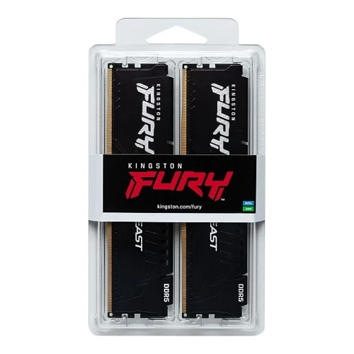 Оперативная память Kingston FURY Beast 64Gb 6000MHz, KIT 2*32Gb, KF560C36BBE2K2-64