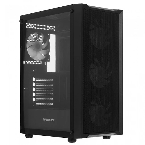 Корпус PowerCase Mistral EA19 черный, Mid-Tower