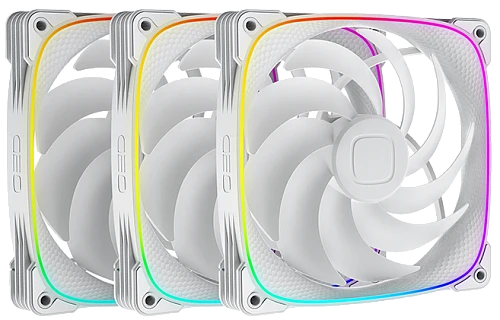 Комплект вентиляторов Geometric Future Squama 2503W-14 белый, 1F2503W314000