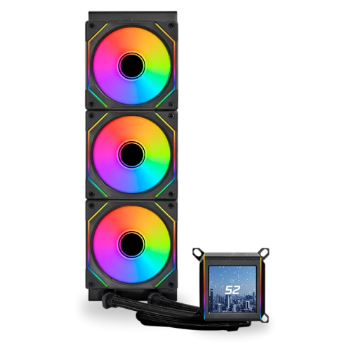 Система охлаждения LIAN LI GALAHAD II LCD SL-INF 360 черная, G89.GA2ALCD36INB.R0