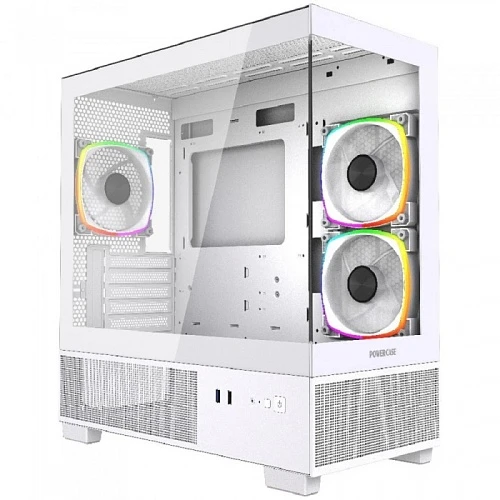 Корпус Powercase Vision Micro M3W белый, Mini-Tower