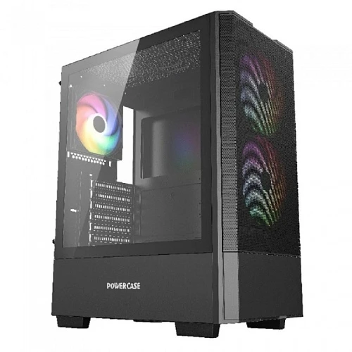 Корпус Powercase Mistral AY3B ARGB черный, Mid-Tower