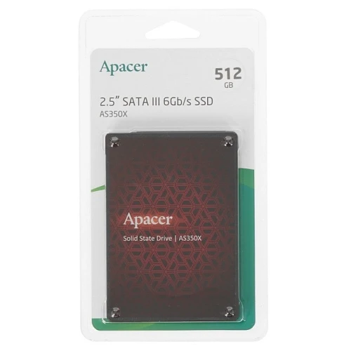 SSD накопитель Apacer AS350X 512Gb 2.5" SATA, AP512GAS350XR-1