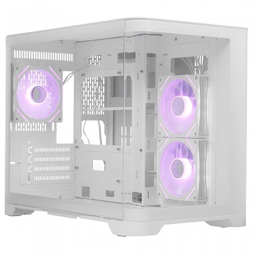 Корпус 1STPLAYER UVIEW UV6 ARGB белый, Mini-Tower