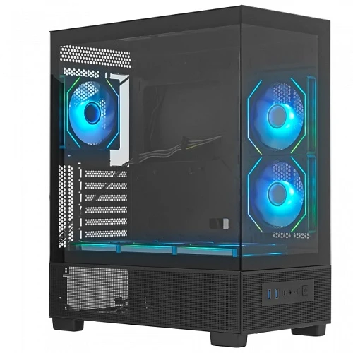 Корпус XASTRA Q500 6ARGB-C10-UC черный, Mid-Tower