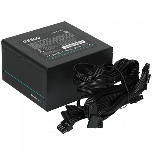 Блок питания DEEPCOOL PF500 черный, R-PF500D-HA0B-EU