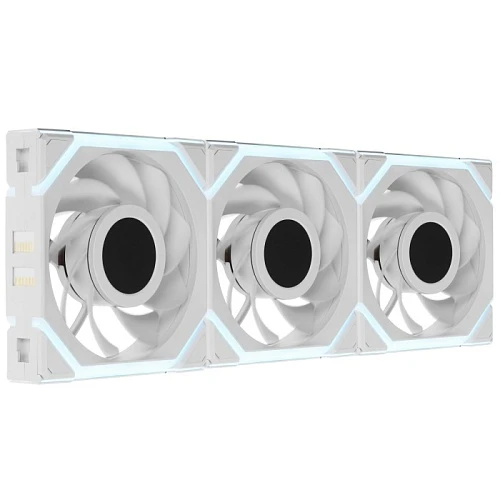 Комплект реверсных вентиляторов LIAN LI UNI FAN SL WIRELESS LCD 120 Reverse Blade белый, G99.12RSLLCD1W3W.R0