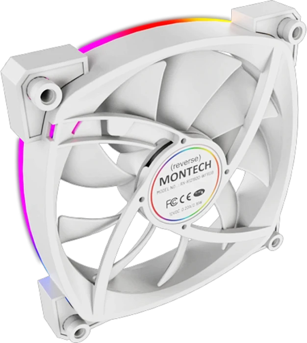 Комплект вентиляторов Montech RX120 белый, RX120W3P